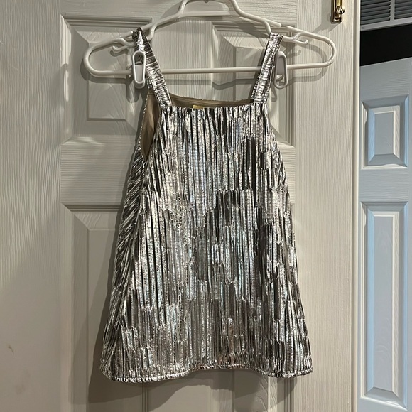 Maeve Anthropologie Shine On Metallic Tank Top S - Picture 2 of 5